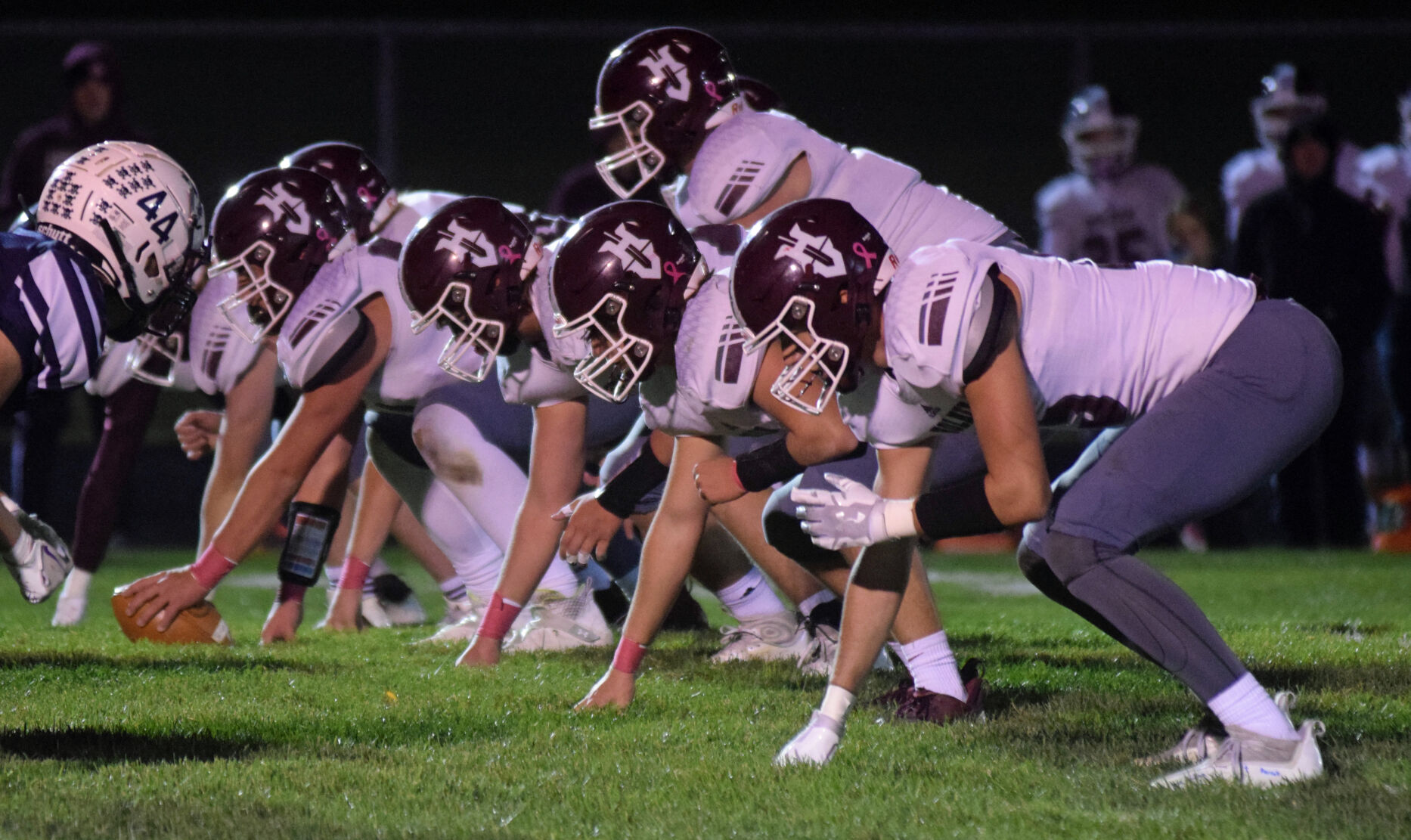 Holmen's offensive line